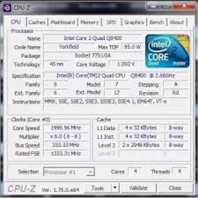 CPU q8400,Q9400,Q9500,E5XX  core 2 quad