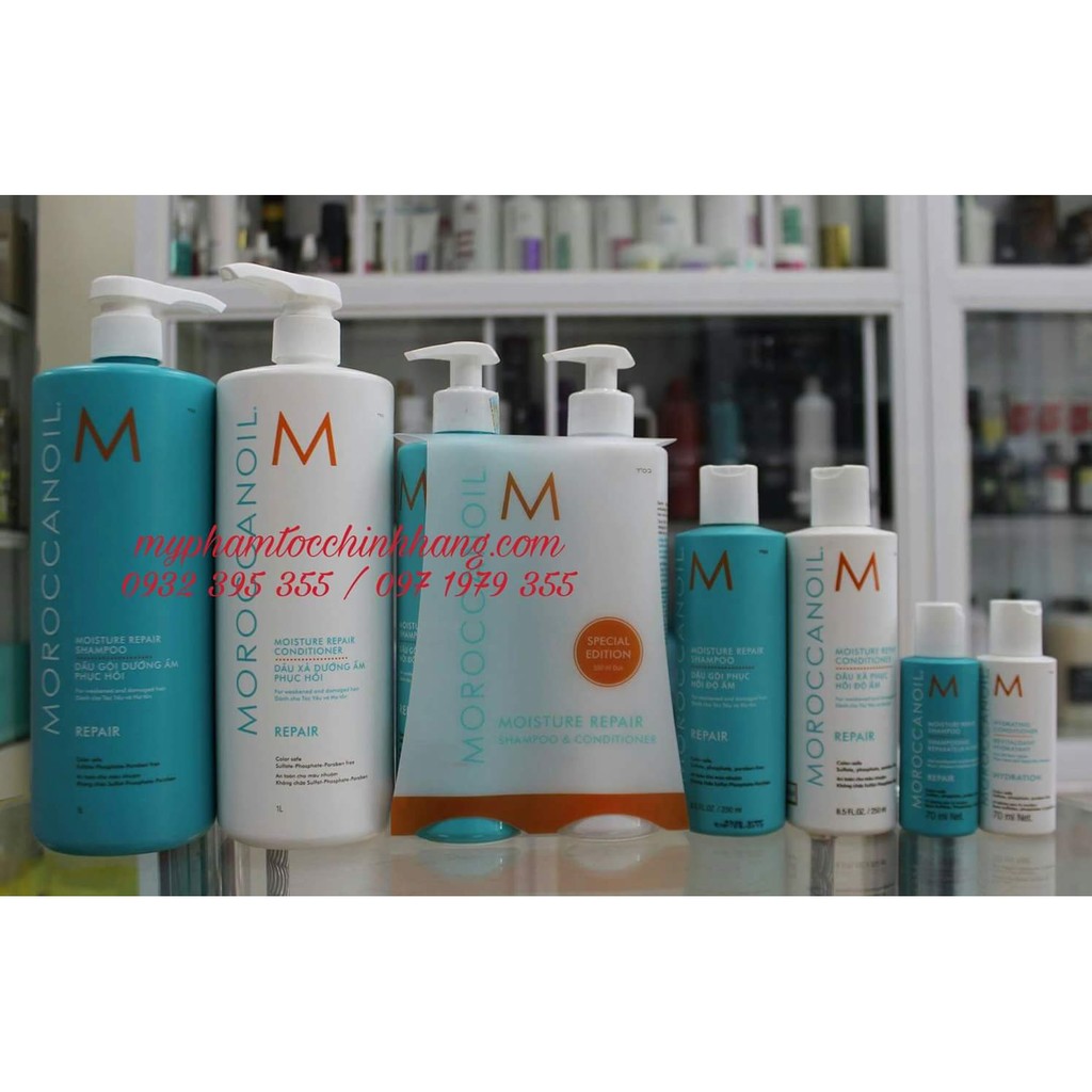 DẦU GỘI XẢ MOROC REPAIR PHỤC HỒI ĐỘ ẨM 250ml - 500ML - 1000ml | BigBuy360 - bigbuy360.vn