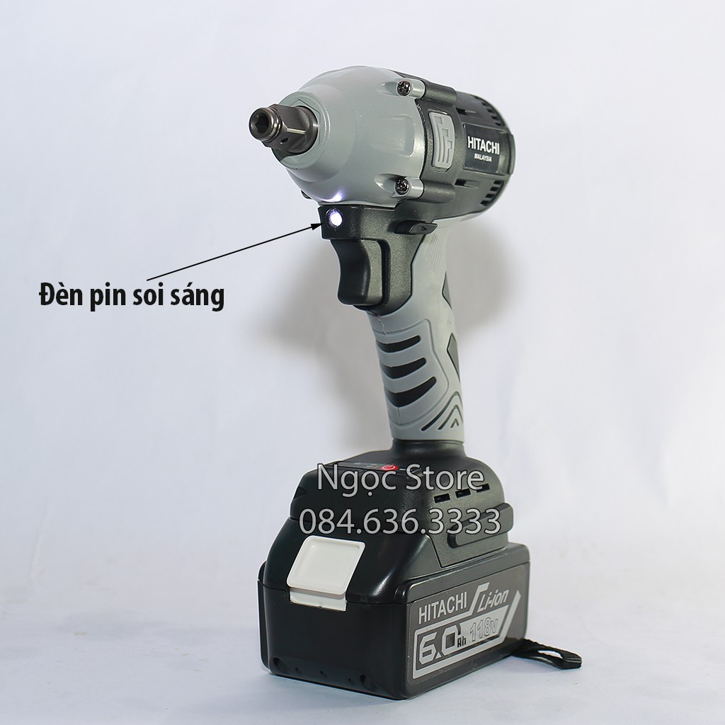 [Bảo Hành 12 Tháng] Máy Siết Bulong HITACHI 118V Không Chổi Than - Mã HAION giảm 20k