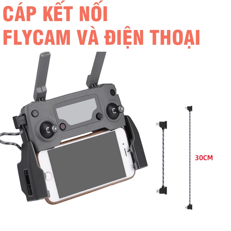 Cáp flycam kết nối tay điều khiển và điện thoại dùng cho DJI mavic mini 3pro, mini 2, mini SE, Mavic Air 2, air 2S