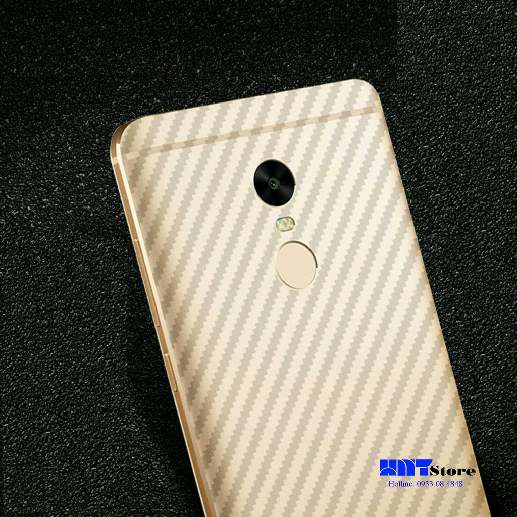 [1set=3miếng] XIAOMI - Miếng dán decal vân carbon