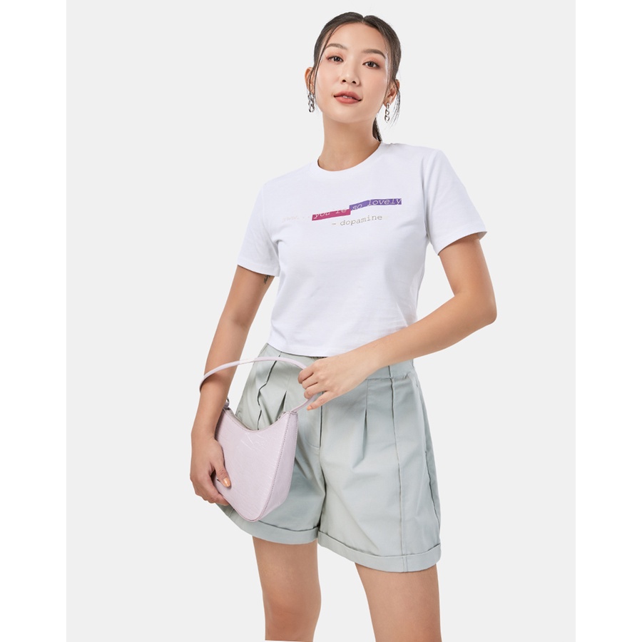 Áo Thun Nữ Thời Trang JUNO Hoạ Tiết Dopamine JNATH033