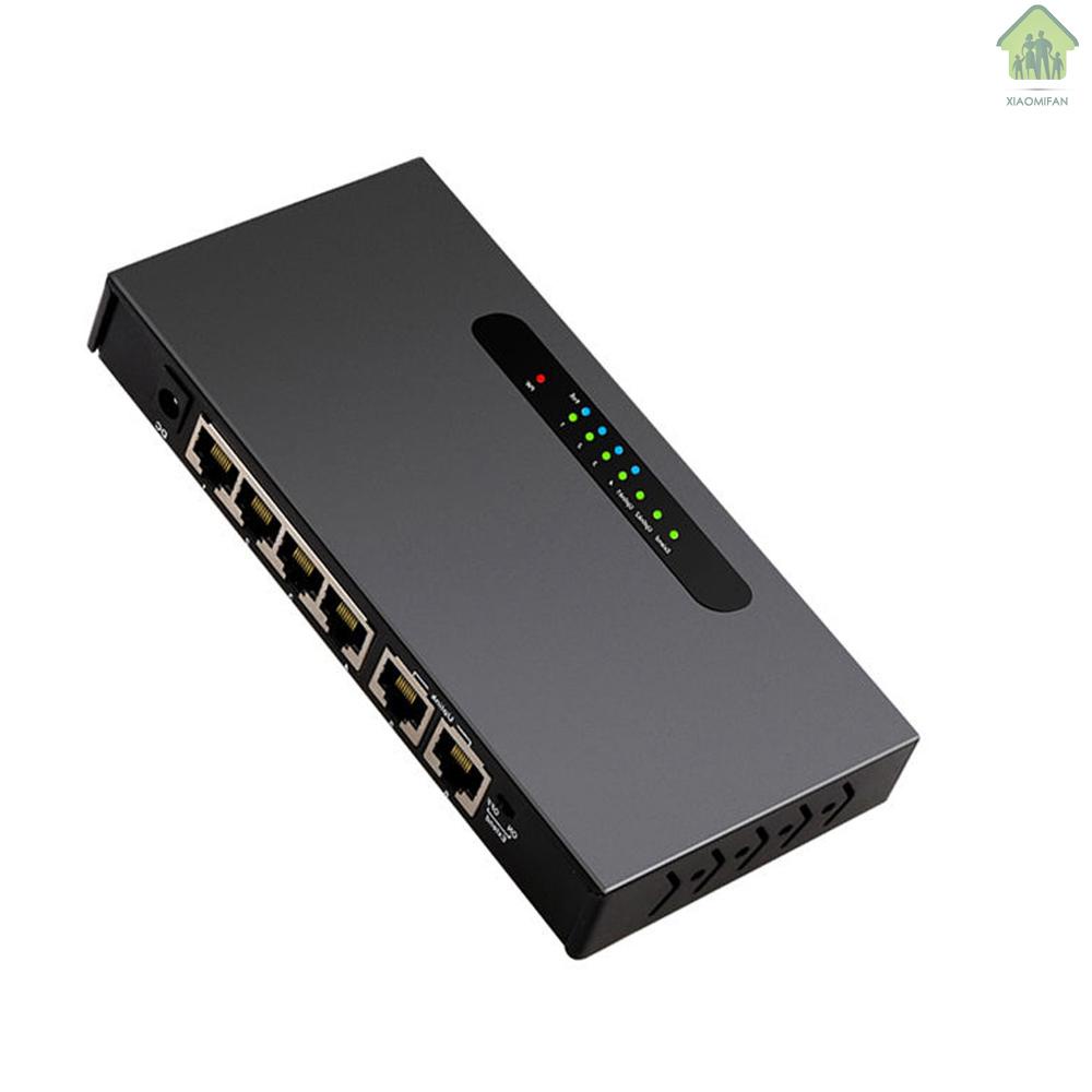 Công Tắc Poe 6 Cổng 4 + 2 100m Với 4 Cổng Ethernet 2 Uplink Cho Camera Không Dây