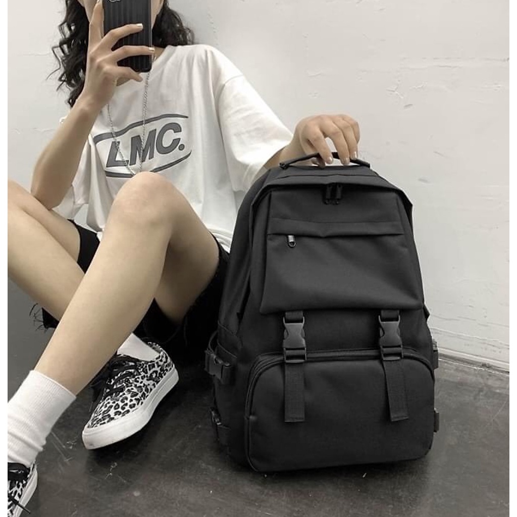 Balo Nam Nữ Thời Trang Hàn Quốc, Balo Ulzzang Basic Trơn