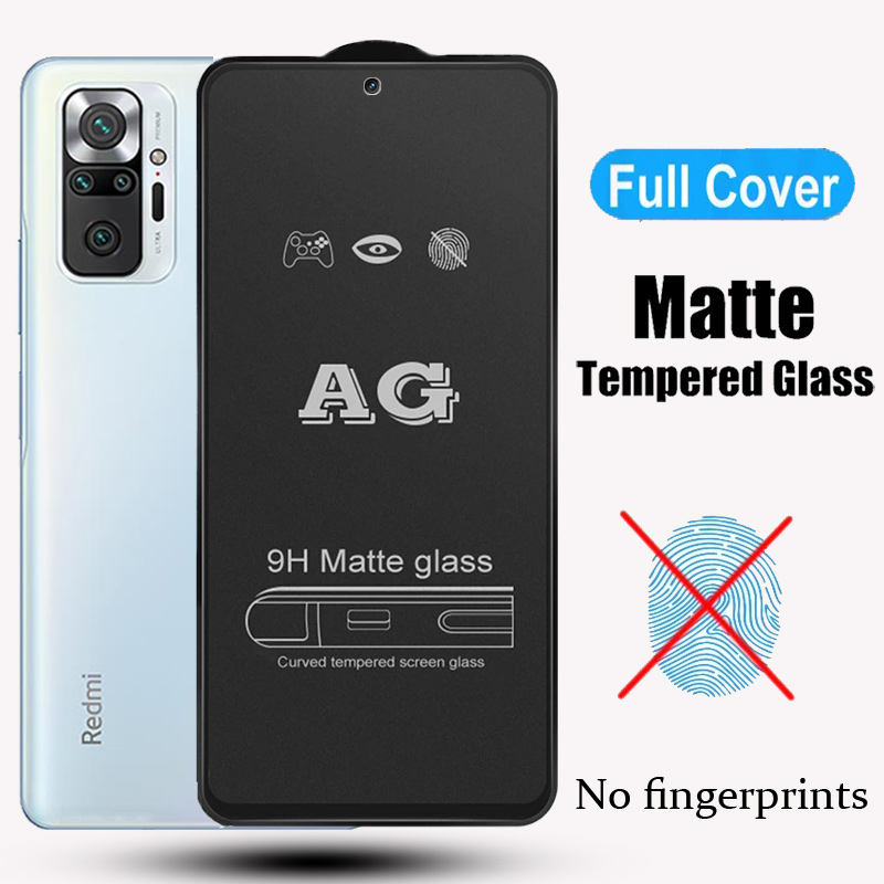Kính Cường Lực Chống Bám Vân Tay Cho Xiaomi Redmi 10 Note 11 11s 10 5G 10S 9 8 7 Pro 9s 9t 9a 10c 9c 8a 7a