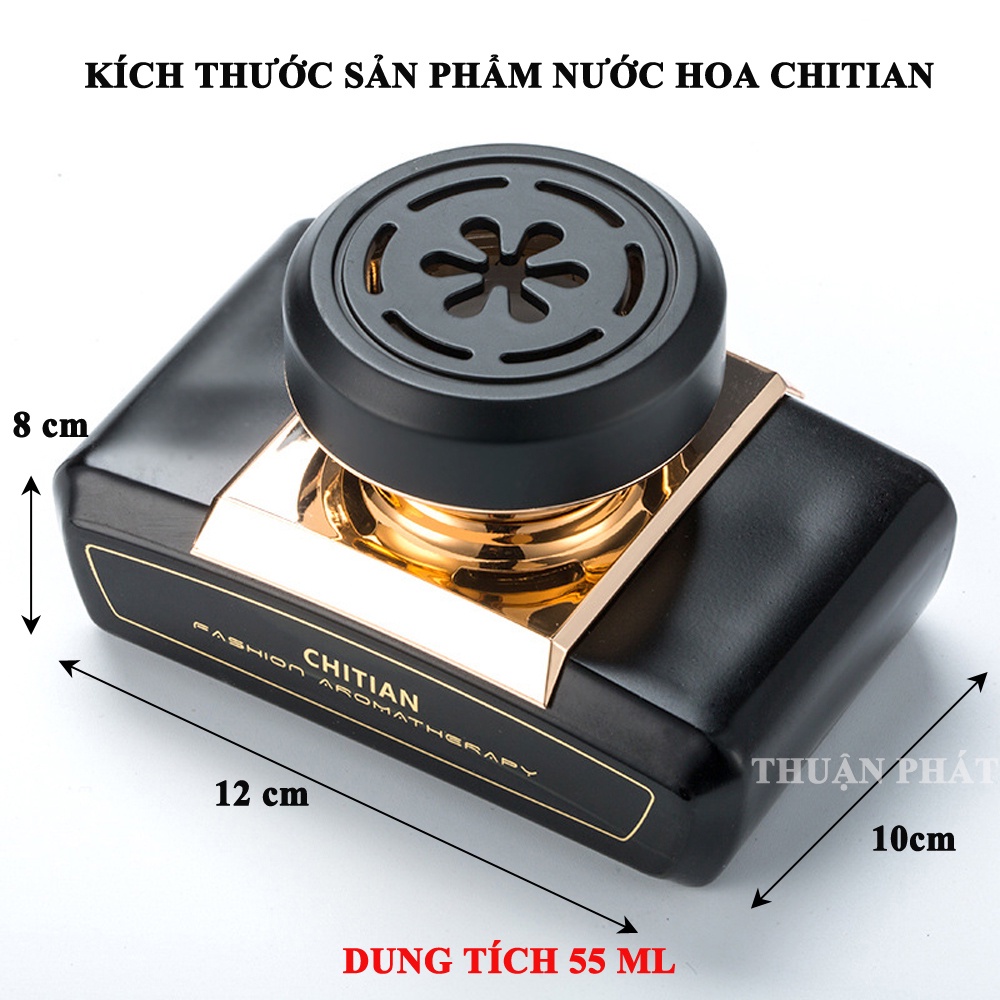 Nước hoa ô tô Chitian chính hãng tinh dầu xe hơi cao cấp đặt taplo ô tô khử mùi chống say xe hoàn toàn từ thiên nhiên