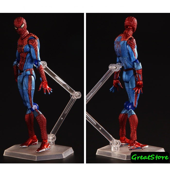 ( CHẤT, HÀNG CÓ SẴN ) MÔ HÌNH NHÂN VẬT THE AMAZING SPIDER MAN FIGMA 199 AVENGERS CỬ ĐỘNG ĐƯỢC