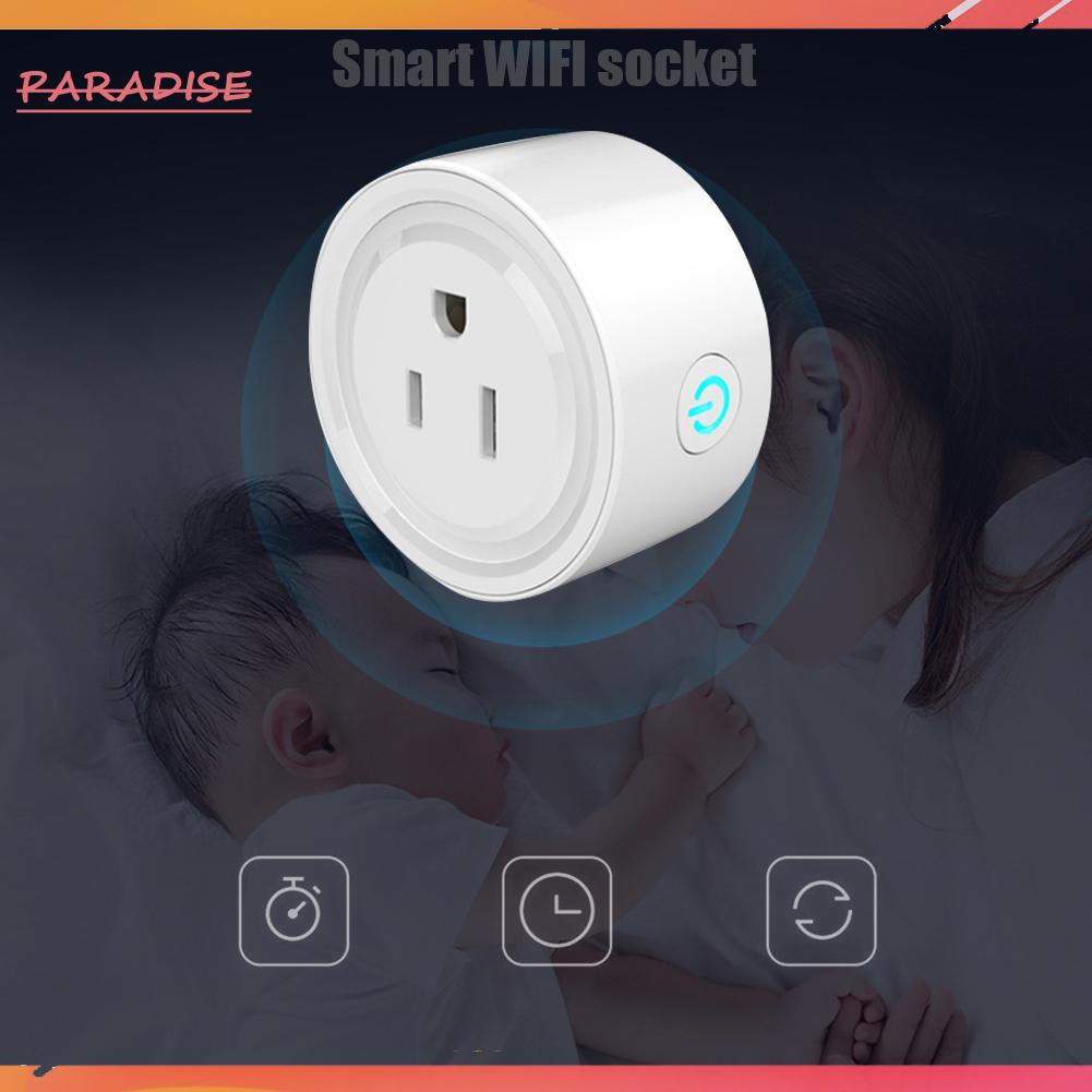 Paradise1 WiFi Smart Socket US Plug Remote Timing Socket Power Adapter APP Control
