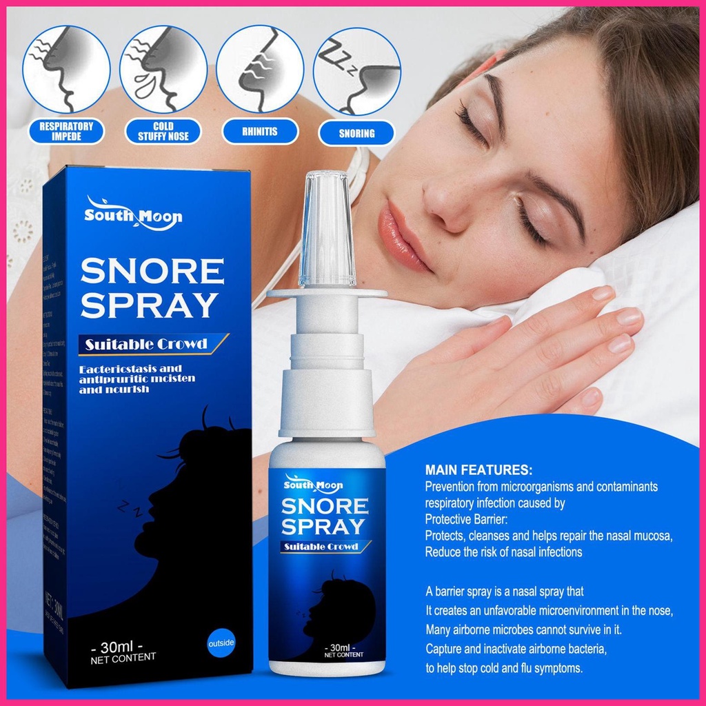 Bình Xịt Chống Ngáy Giúp Ngủ Ngon Thoải Mái Tiện Dụng