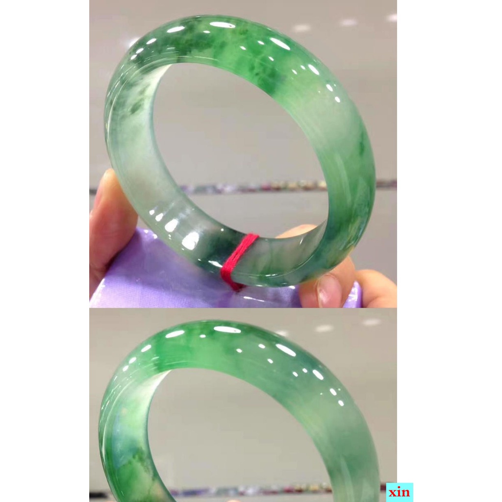 Vòng Tay Ngọc Bích Màu Xanh Lá Cây Hình Tròn Mặt Trời Nhân Tạo Sản Phẩm Cổ Điển Pit Myanmar Spicy Cho Nữ