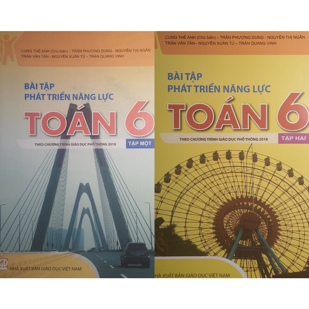 Sách - Combo Bài tập phát triển năng lực toán 6 tập 1 và tập 2 - Theo chương trình giáo dục phổ thông 2018