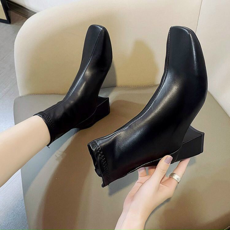 Boots da mềm 5p cổ viền chỉ - Ge500 - Genni | BigBuy360 - bigbuy360.vn