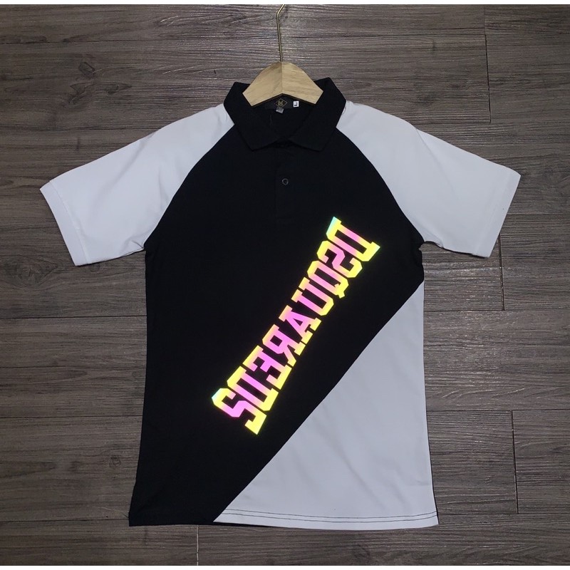 Áo thun nam cổ trụ đính kim sa cánh chim(chất liệu cotton 100%) | BigBuy360 - bigbuy360.vn