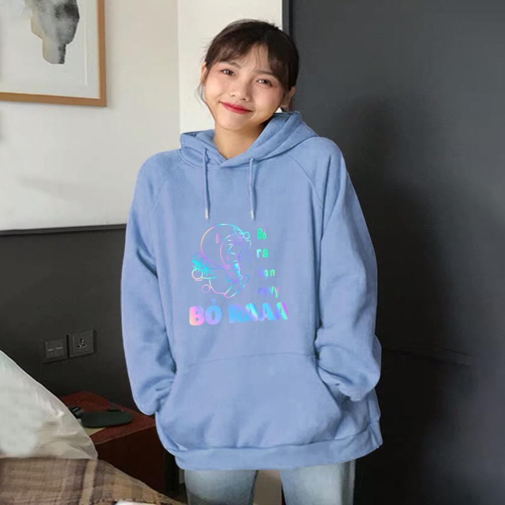 Áo Khoác Nỉ Hoodie Phản Quang Doremon Bỏ Ra Bạn Êiiii PQ06KN  shop_conacquy