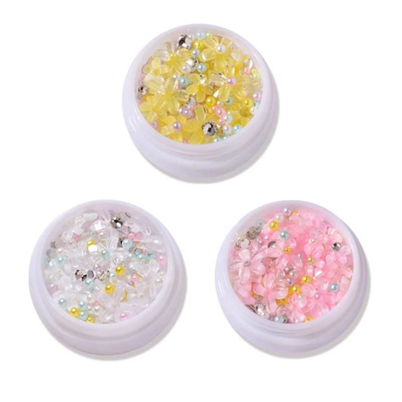 Hộp Phụ Kiện Hoa Đính Trang Trí Móng Tay Xinh Xắn