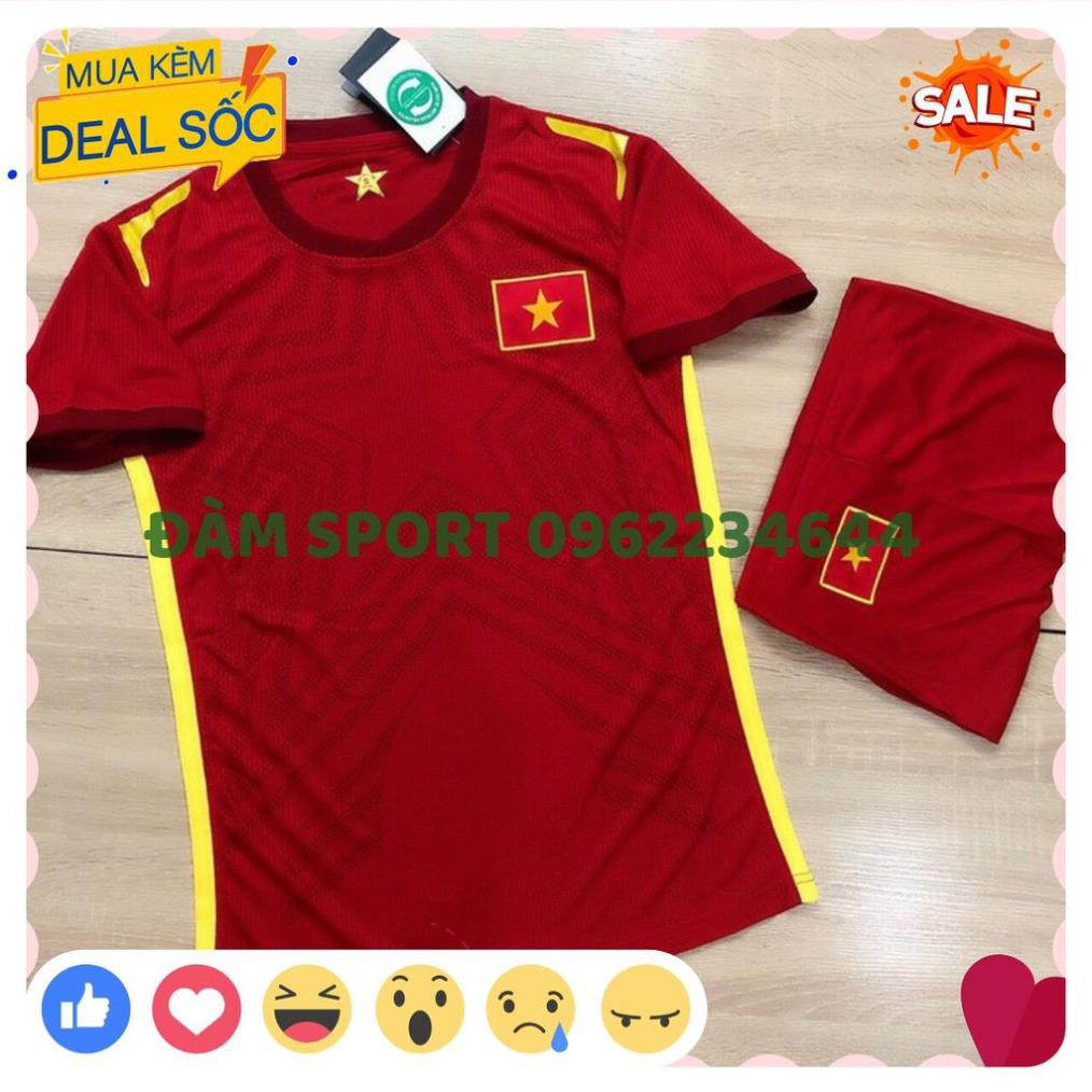 Áo Bóng Đá Việt Nam 2021 Mới Nhất Đẹp Mặc Mát Màu Vải Thái Màu Đỏ - Áo Đá Banh  ྇