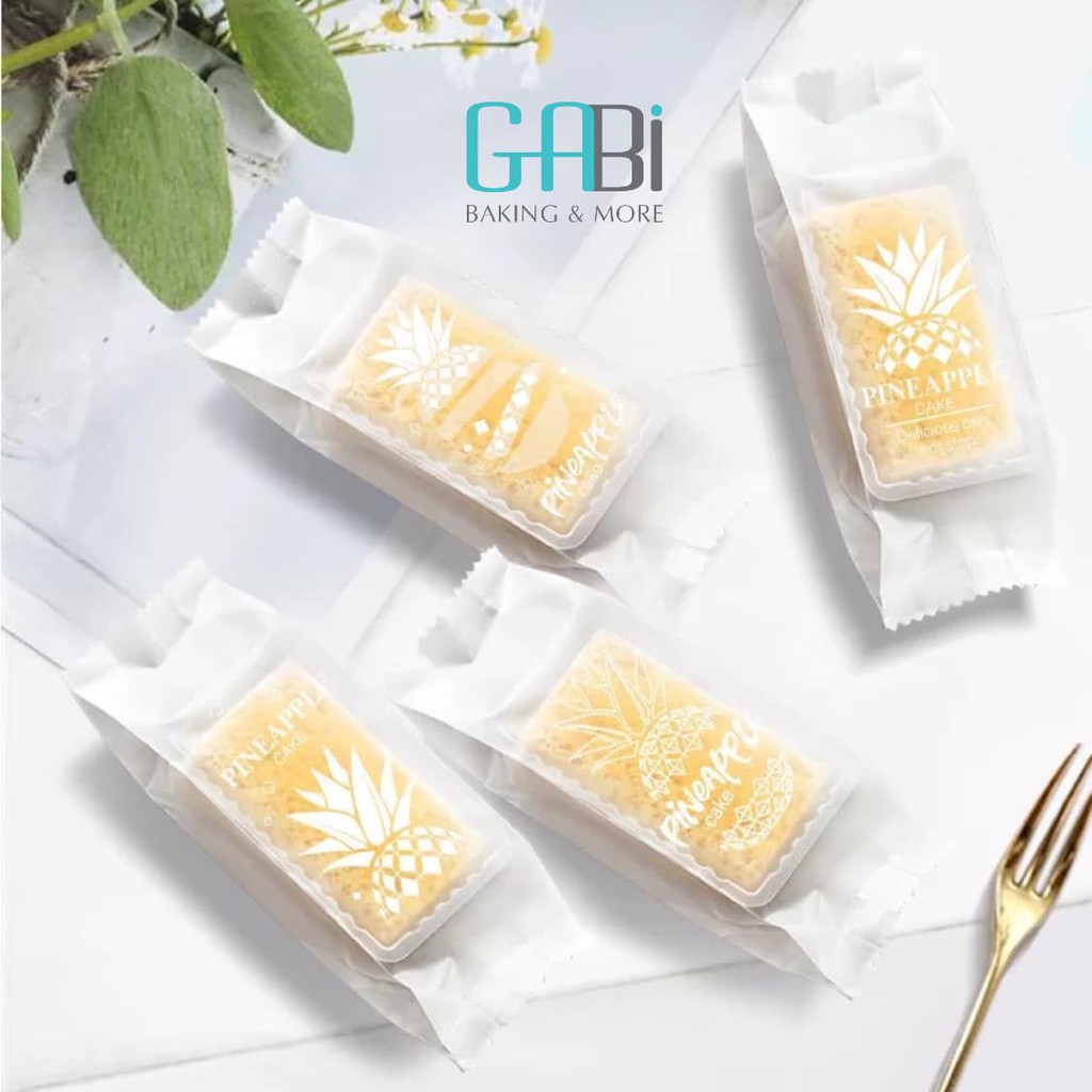Set 50 túi đựng bánh dứa 13*4.5cm