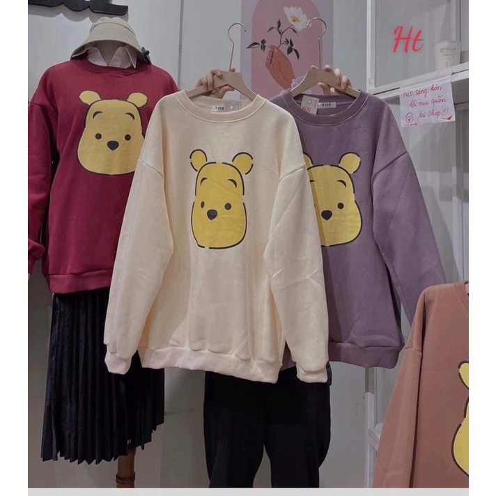 Áo swearter nỉ cotton gấu Pooh H2A