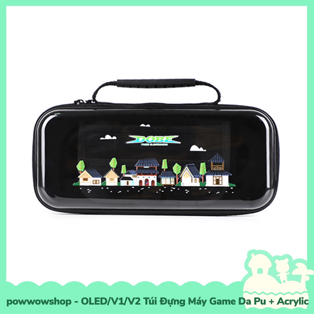 [Sẵn VN - Hỏa Tốc] OLED/V1/V2 Túi Đựng Máy Game Da Pu+Acrylic Cho Máy Game Nintendo Switch Phong Cách Gaming Style