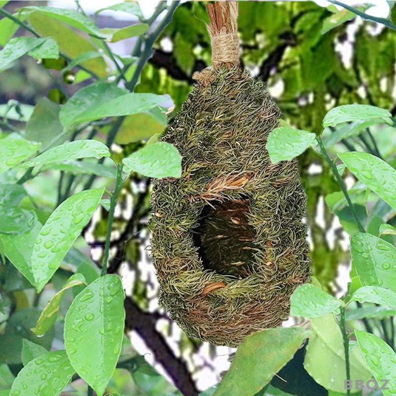 Tổ Chim Bằng Cỏ Đan Tay Dùng Trang Trí Sân Vườn