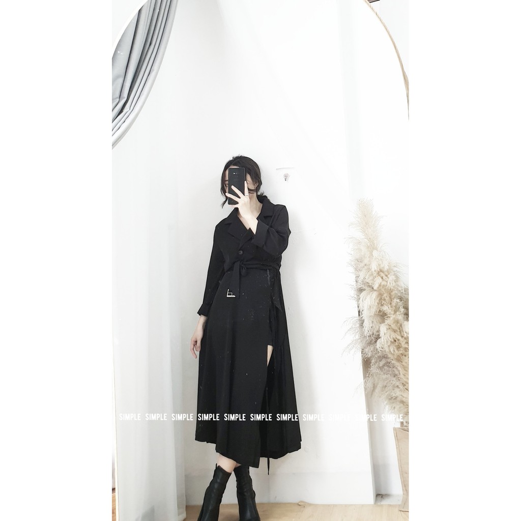 váy cổ vest xẻ [SIMPLE VIETTNAM]