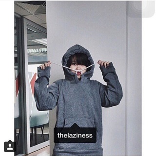 Hoodie chui xám đậm