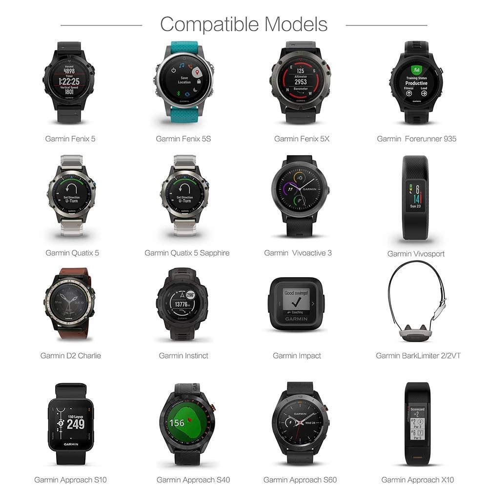 Dây Cáp Sạc Nhanh 1m Cho Đồng Hồ Thông Minh Garmin Fenix 5 Vivoactive 3 Garmin Quatix 5