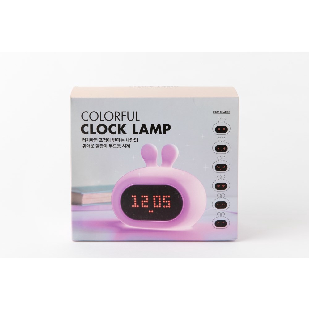 Đồng Hồ ARTBOX Hàn Quốc Hình Tai Thỏ Vỏ Silicon Mềm Phát Đèn