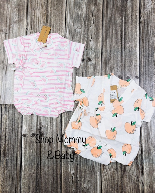 Bộ Yukata chất liệu cotton cho bé gái cao từ 66cm đến 90cm