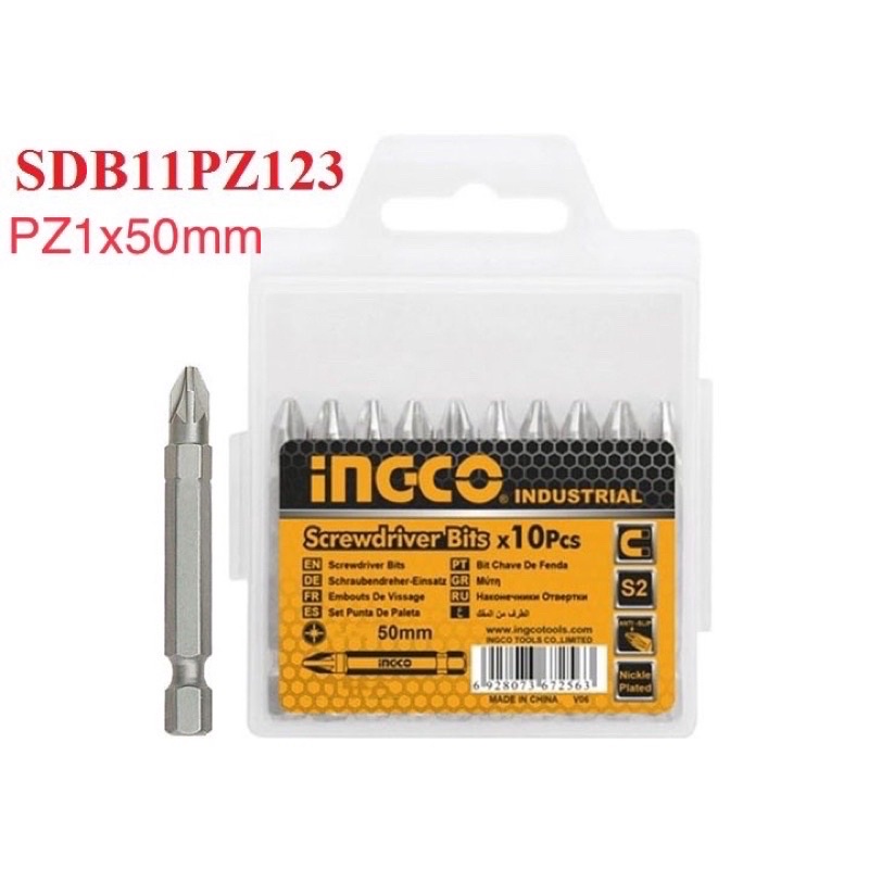 Hộp 10 mũi bắt vít PZ1 x 50mm NGCO SDB11PZ123