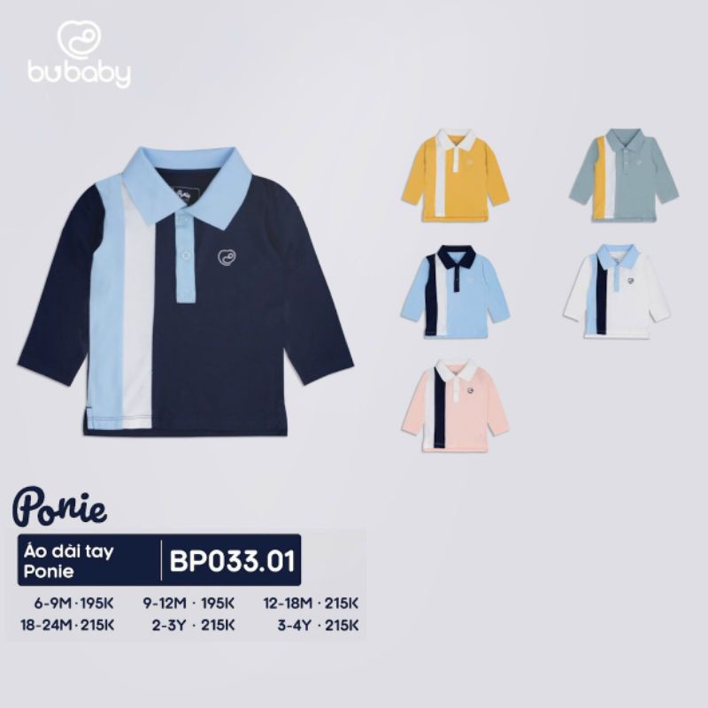 Áo Dài Tay BU Ponie B23 B39 • 6-9M 9-12M 12-18M 18-24M 2-3Y 3-4Y • Choding Home