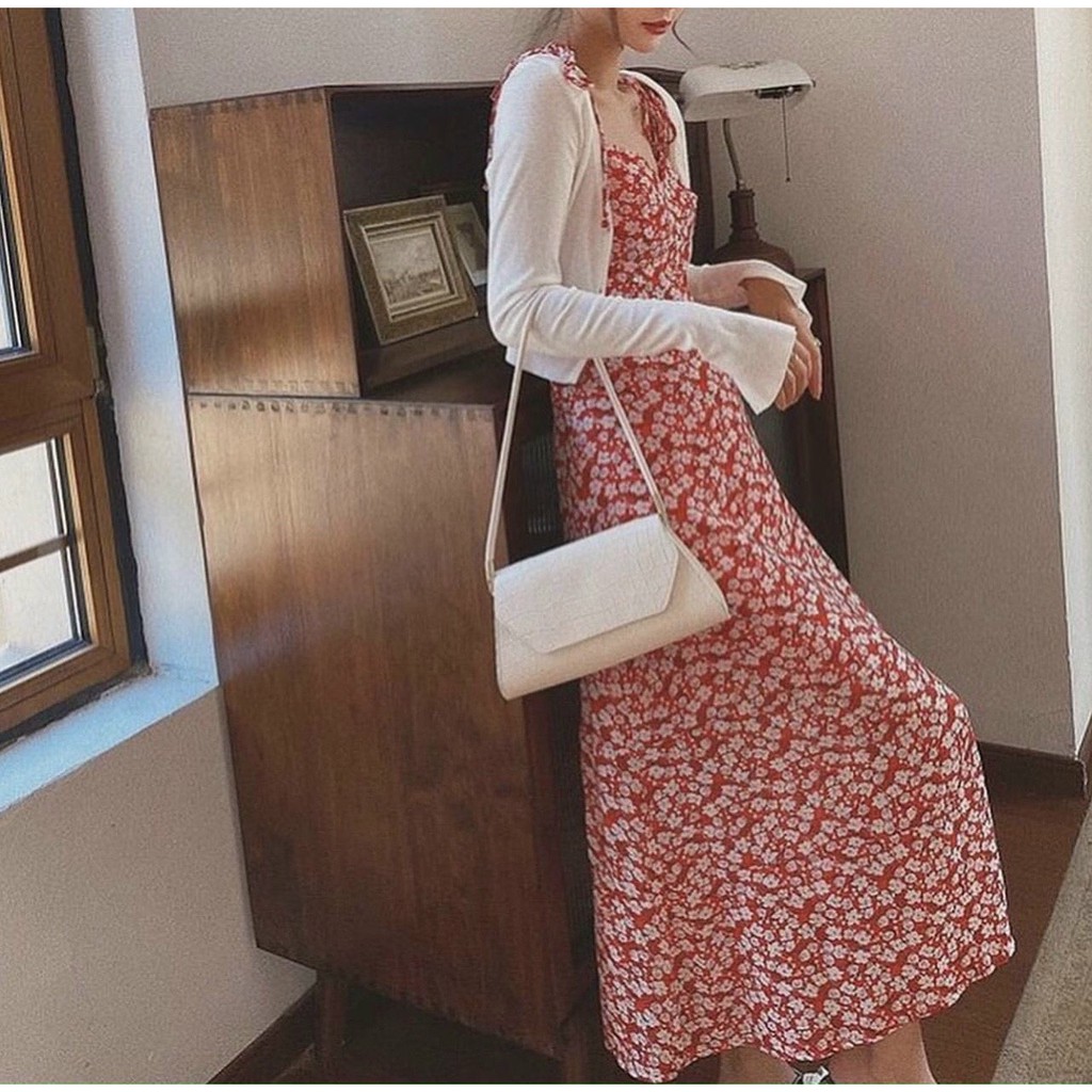 Đầm xòe hoa mùa hè, đầm đẹp cho phái nữ, hàng bán shop chuẩn đẹp, phom dưới 52kg tùy chiều cao | BigBuy360 - bigbuy360.vn