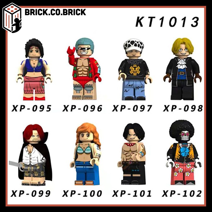 Lego One Piece Non Đồ Chơi Lắp Ráp Minifigure Mô Hình Anime Đảo Hải Tặc Luffy Ace Nico Robin Zoro Brook Sapo KT1013