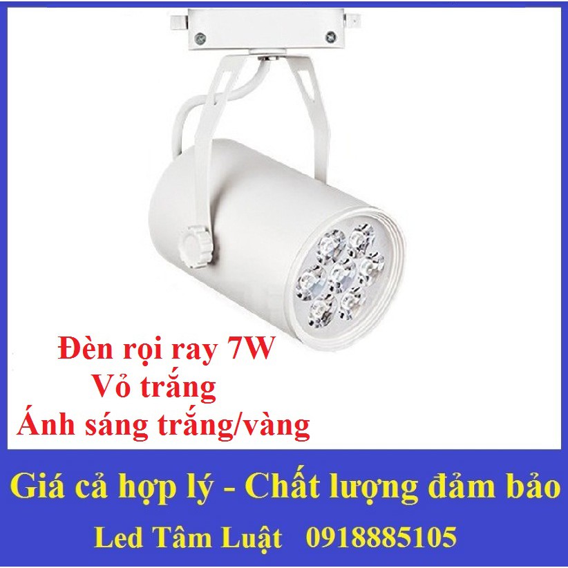 Đèn Led Rọi Ray chiếu Điểm Mắt Ếch 7W Vỏ Trắng