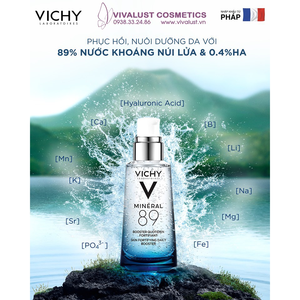 Dưỡng Chất Khoáng Cô Đặc Giúp Phục Hồi Và Bảo Vệ Da VICHY Mineral 89 (30ml)