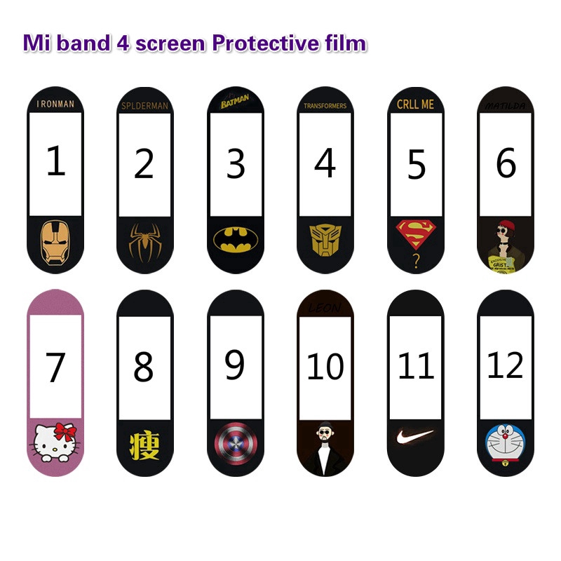 Screen stickers Xiaomi mi band 4 color magic personality stickers full screen tpu scratch resistant