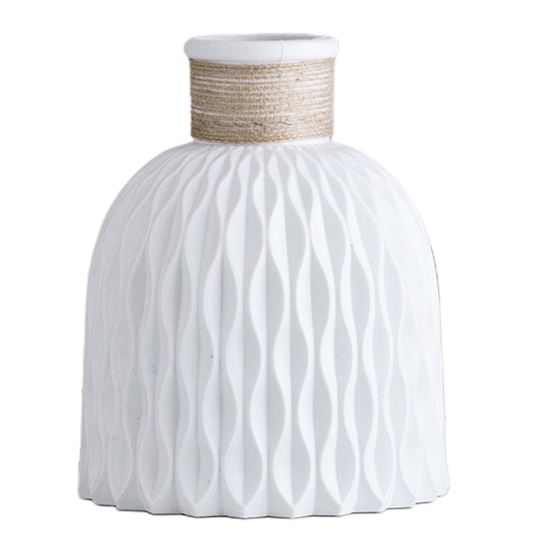 Chậu Hoa Bằng Nhựa Giả Gốm Sứ Phong Cách Bắc Âu Hiện Đại QJ