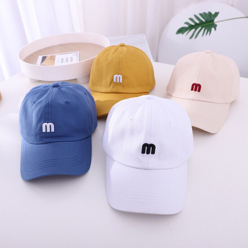 Mũ Lưỡi Trai Thêu Chữ M 3D Thời Trang Mùa Hè Năng Động SV-27