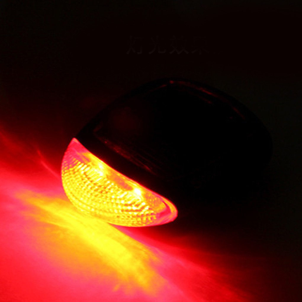 Đèn LED 2 bóng sử dụng năng lượng mặt trời cho xe đạp