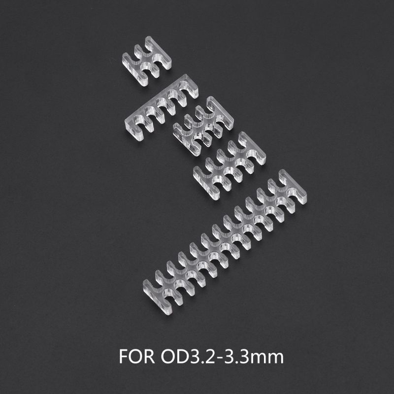 SUPB☀Transparent Acrylic Cable Comb Clear Dresser For 2 mm Cables 4/5/6/8/24 Pin PC