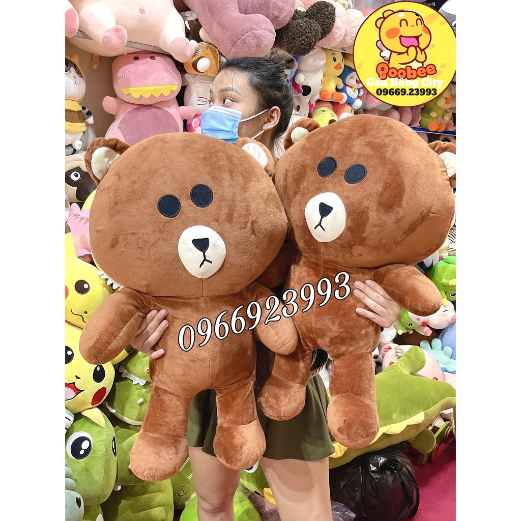 [Ảnh thật chiều cao thực 65cm] Gấu Bông Brown