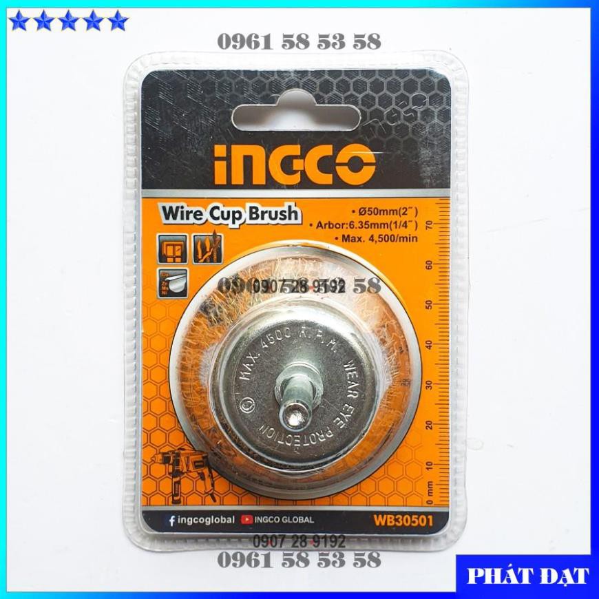 [INGCO Chính Hãng] Bánh cước có cán 50MM Ingco WB30501 (HĐ)