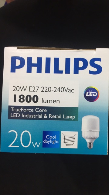 (Giá sập sàn) Bóng đèn LED BULD Trụ TRUEFORCE CORE 20w philips