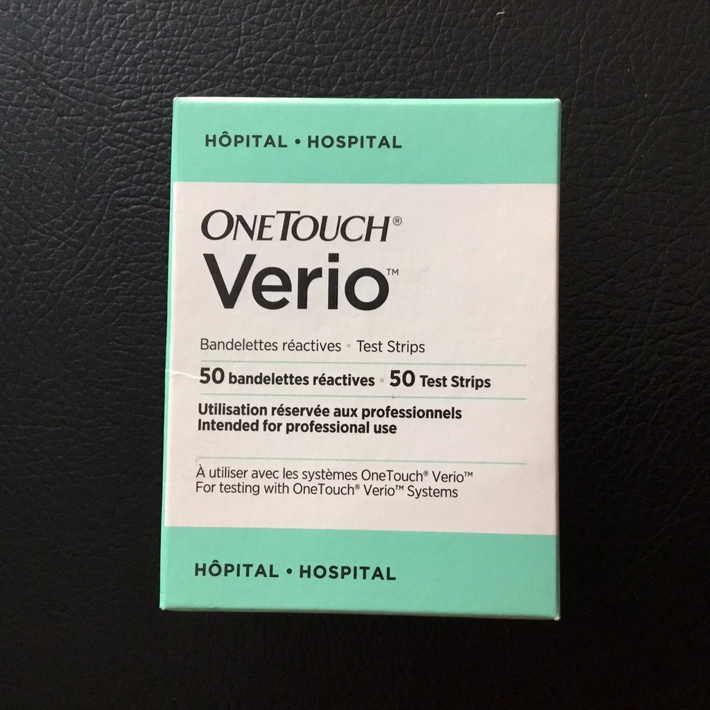 Que thử đường huyết Onetouch Verio Hộp 50
