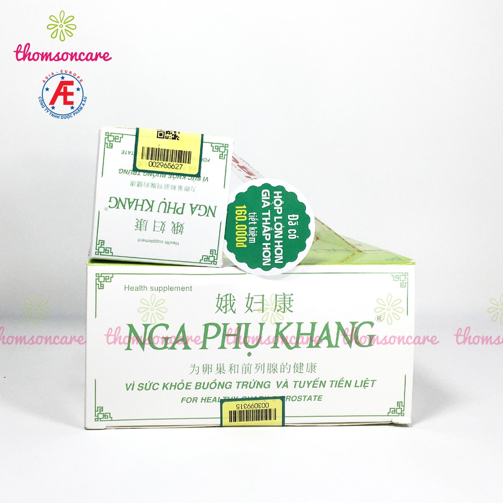 Nga Phụ Khang Mẫu mới dạng lọ tiết kiệm hơn - giảm U xơ tử cung, u nang buồng trứng từ cây Trinh nữ hoàng cung