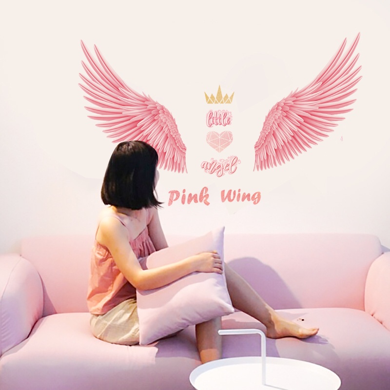 Decal dán tường đôi cánh thiên thần