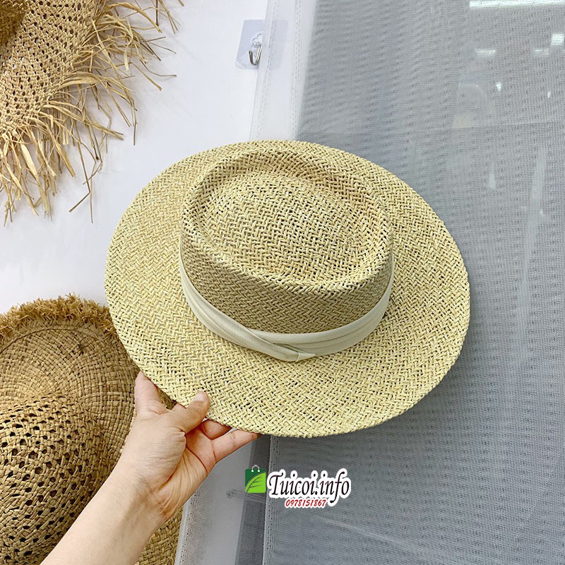 Mũ cói Panama Gaucho loại 1 hàng đẹp đóng hộp to không bị hỏng form