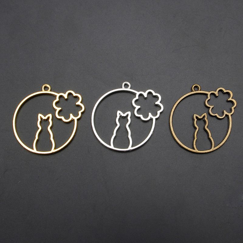 Set 5 Mặt Dây Chuyền Hình Mèo Xinh Xắn