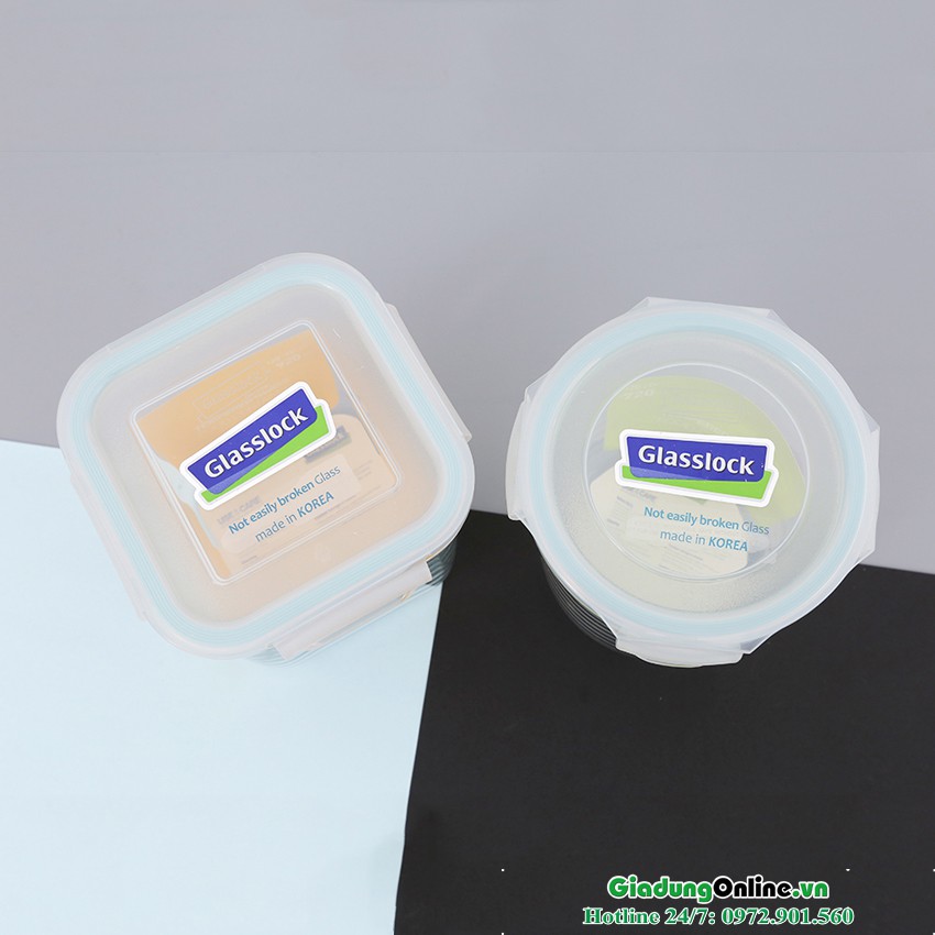 Bộ 2 Hộp Thủy Tinh Glasslock GL44 (720 + 920 ml) Hàn Quốc - Larva Store