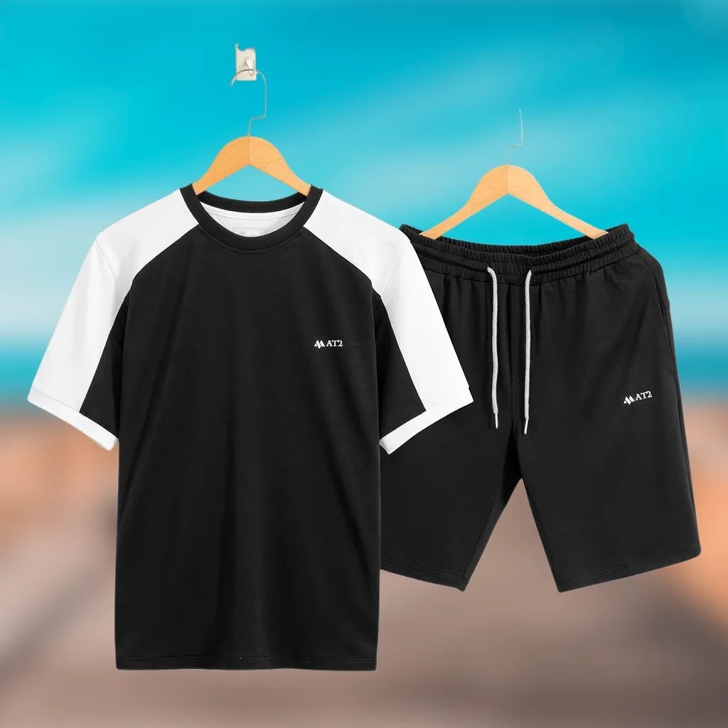 Bộ thể thao nam cộc tay, bộ quần áo nam cộc tay mùa hè chất cotton thun lạnh cực mát